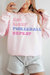 Eat Sleep Pickleball Sweatshirt In Pink - Pink