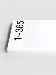 365 Journal Planner with Pocket, Milk White