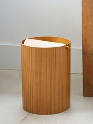 Ayous Wood Wastebasket - Wood