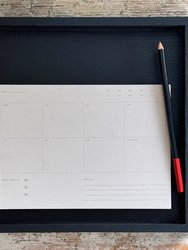 Before Breakfast Weekly Notepad Planner: Grey