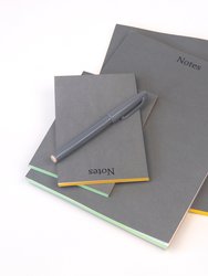 Charcoal Multi-Color Edged Journals And Jotters
