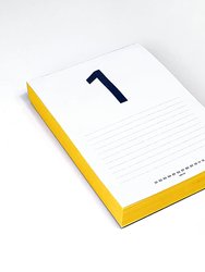 Daily Calendar Pad - Yellow