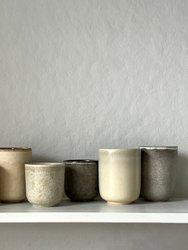French Ceramic Candles: Beige Brun