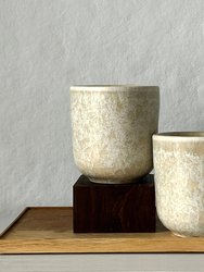 French Ceramic Candles: Blanc Ombre