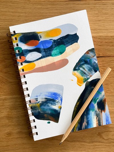 Wms&Co Hand-Painted Notebooks: Wave product