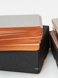 Kraft Chip Business Cards - Copper Edged