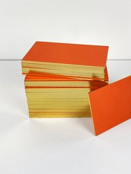 Red Small Cards with Gold edging