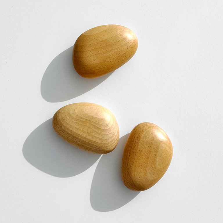 Wood River Stone Paperweights - Wood