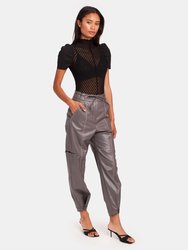 Eco Stitch Faux Leather Trouser