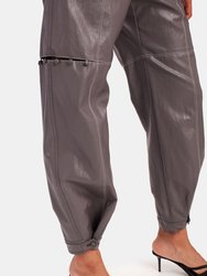 Eco Stitch Faux Leather Trouser