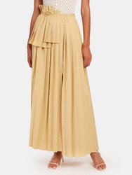 Long Pleats Midi Skirt