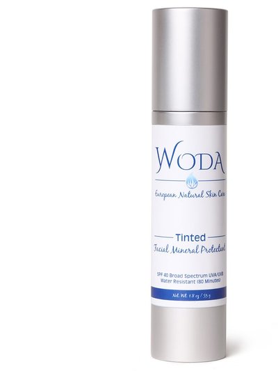 WODA Natural Skin Care Tinted Facial Mineral Protectant SPF 40 product