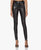 Edie Vegan Leather Forming Leggings - Black