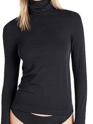 Women's Aurora Top Long Sleeves Top - Black