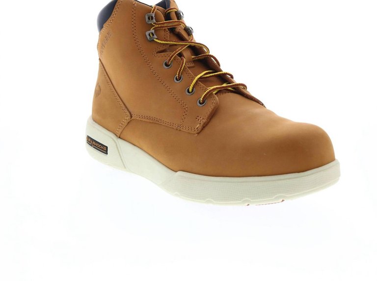 Men's Kickstart Durashocks 6" C-Max Comp Toe Work Boot - Wide Width In Wheat