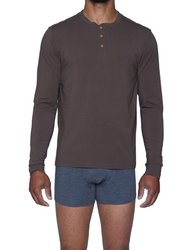 Henley Long Sleeve - Walnut