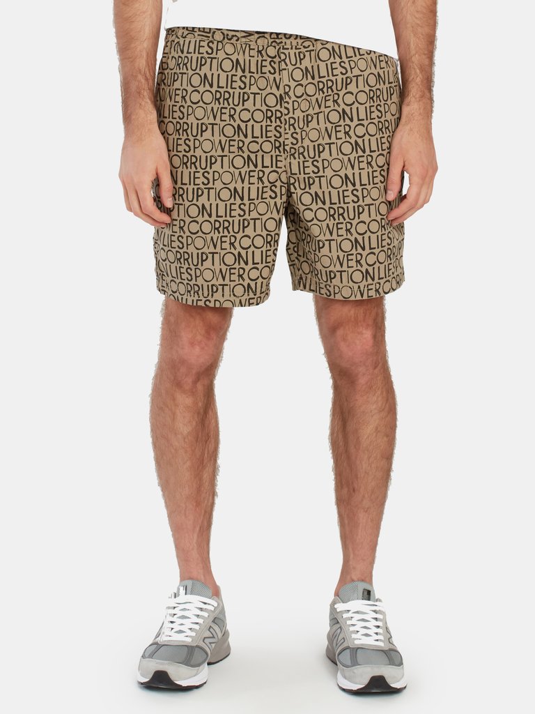 Hamilton Shorts - Taupe Aop