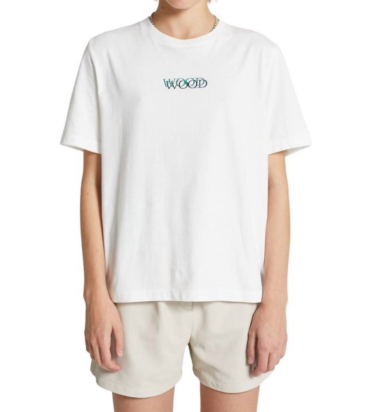 Women's Alma Logo T-Shirt In Off White - Off White