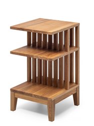 Solid Oak Wood Farmhouse Nightstand, Small Bedside Table, Rustic Side Table, Entryway, Modern Wooden Table, Scandinavian, Rustic Wood Shelf