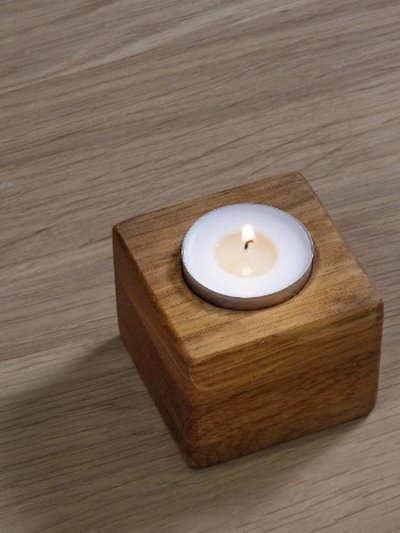 Woodek Design Wooden Handmade Tea Light Holders, Decorative Tea Candle Holder, Wood Lantern Candlestick, Home Decor Accent product