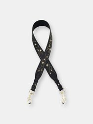 Leather Strap for Handbag Star - Black