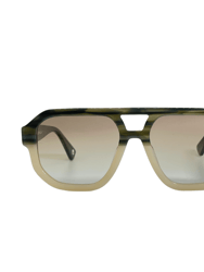 Melrose - Aviator Sunglasses - Green