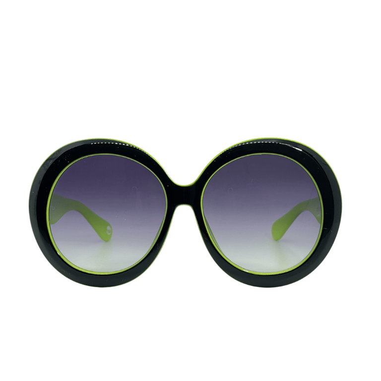 Wynwood 2022 - Round Big Frame Sunglasses - Black