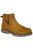 Mens Leather Gusset Boots - Tan - Tan