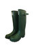 Unisex Quality Strap Wide Fit Wellington Boots - Green