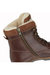 Womens/Ladies Leather Country Boots - Dark Brown