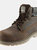 Woodland Mens 6 Eye Padded Utility Boots - Brown - Brown