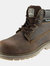 Woodland Mens 6 Eye Padded Utility Boots - Brown - Brown
