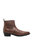 Woodland Mens Distressed Leather Gusset Western Ankle Boots - Brown - Brown