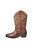 Woodland Mens High Clive Western Cowboy Boots - Dark Brown