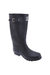 Woodland Unisex Quality Strap Wide Fit Wellington Boots - Navy Blue - Navy Blue