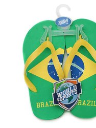 World of Sports Flip-Flops - Brazil - Medium - Green