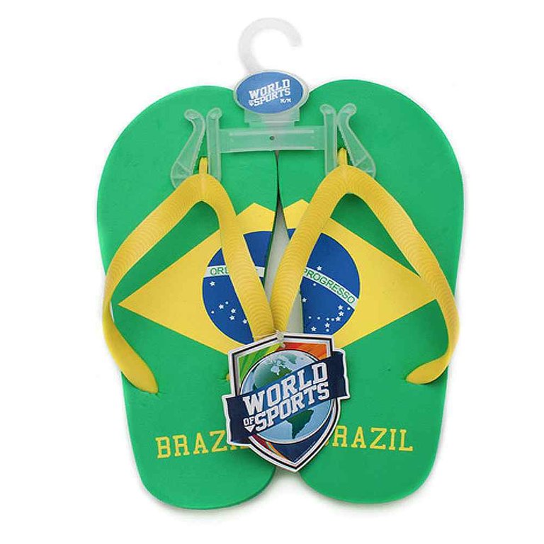 World of Sports Flip-Flops - Brazil - Medium - Green