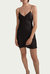 Florent Silk-Twill Slip Mini Dress In Black - Black