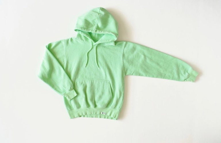 Adult Hand Dyed Hoodie In Green - Green
