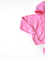 Adult Hand Dyed Hoodie In Pink