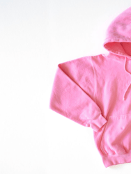 Adult Hand Dyed Hoodie In Pink - Pink