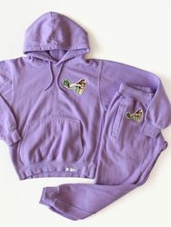 Adult Hand Dyed Hoodie In Purple Mermaid