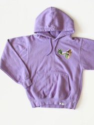 Adult Hand Dyed Hoodie In Purple Mermaid - Purple Mermaid