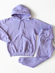 Adult Hand Dyed Hoodie In Purple