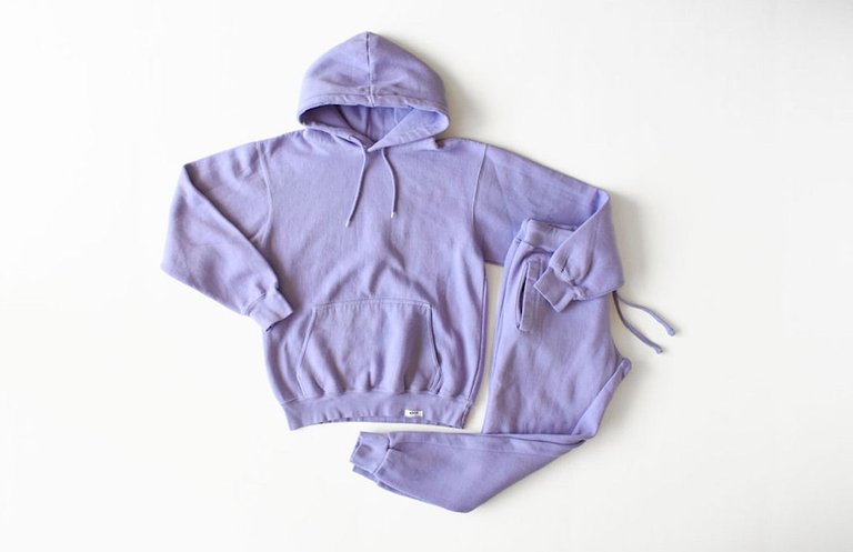 Adult Hand Dyed Hoodie In Purple