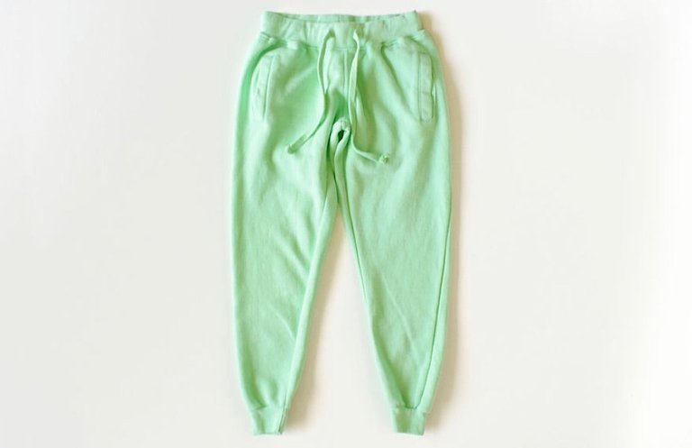 Adult Hand Dyed Jogger In Green - Green