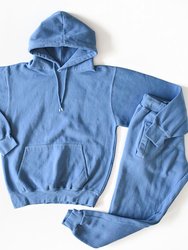 Adult Hoodie in Garment Dyed Blue