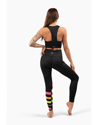 Adult Leggings In Neon Stripe