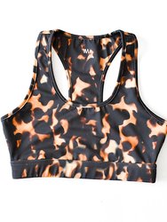 Adult Sports Bra In Tortoise - Tortoise