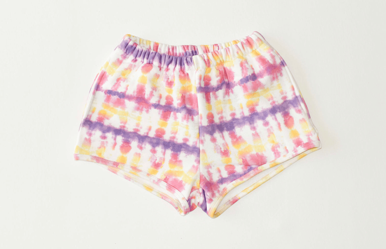 Adult Sweat Shorts - Sunset Tie Dye